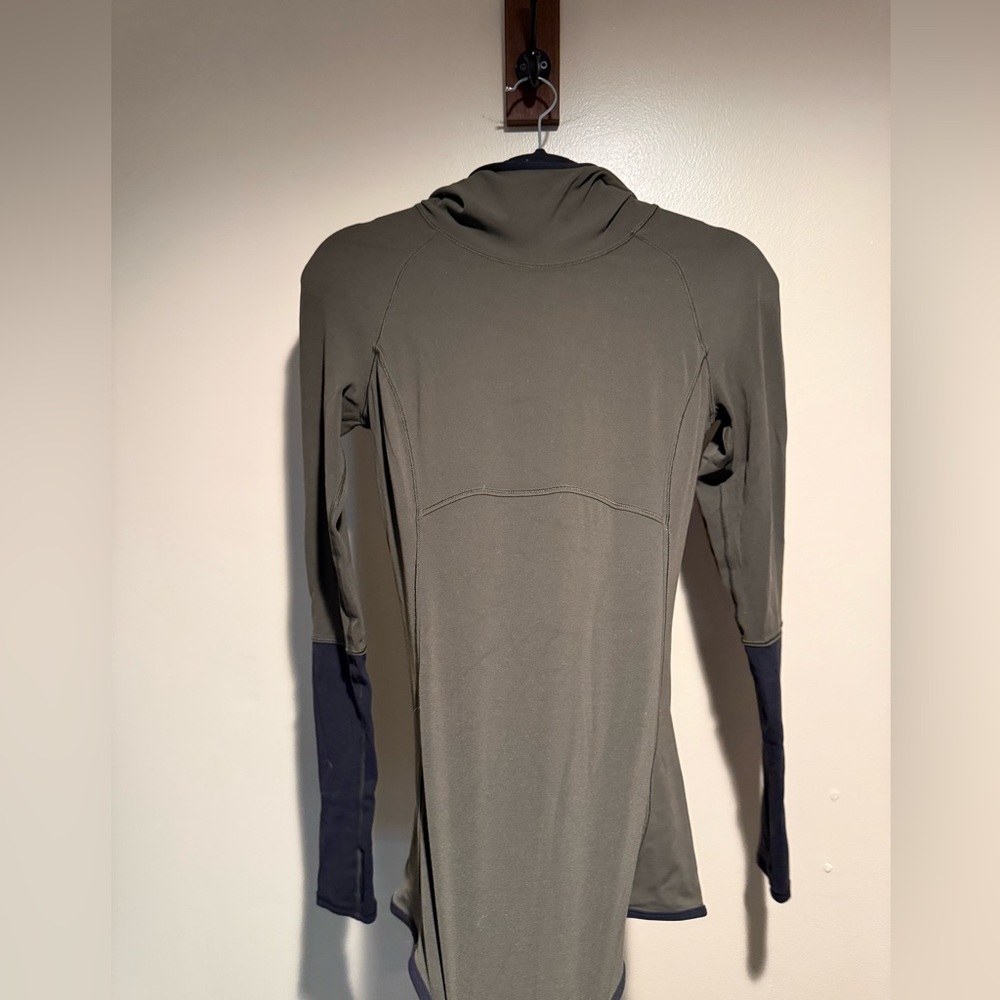 Lululemon Shape Up Pullover Green Black Hoodie nulu - Picture 4 of 9